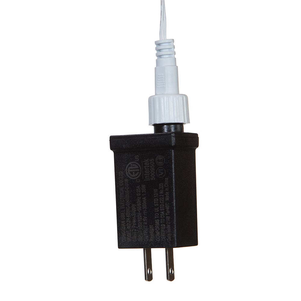 Kurt Adler 9-Foot Pre-Lit Multi-Colored LED Jackson White Pine Garland