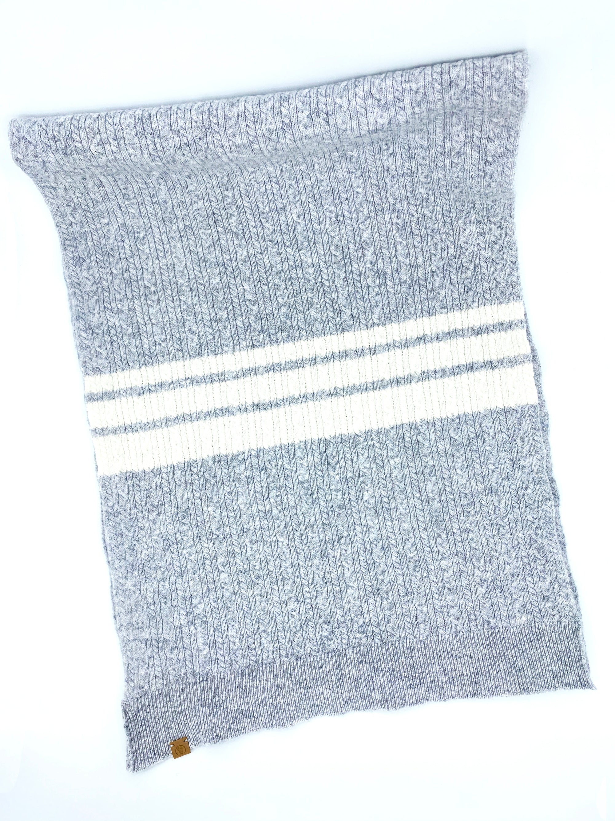 BESPOKE PAWS Cashmere Blend Scarf sets for Pets and their humans, Heather Grey - Wool Warm Winter Comfort BANDANA