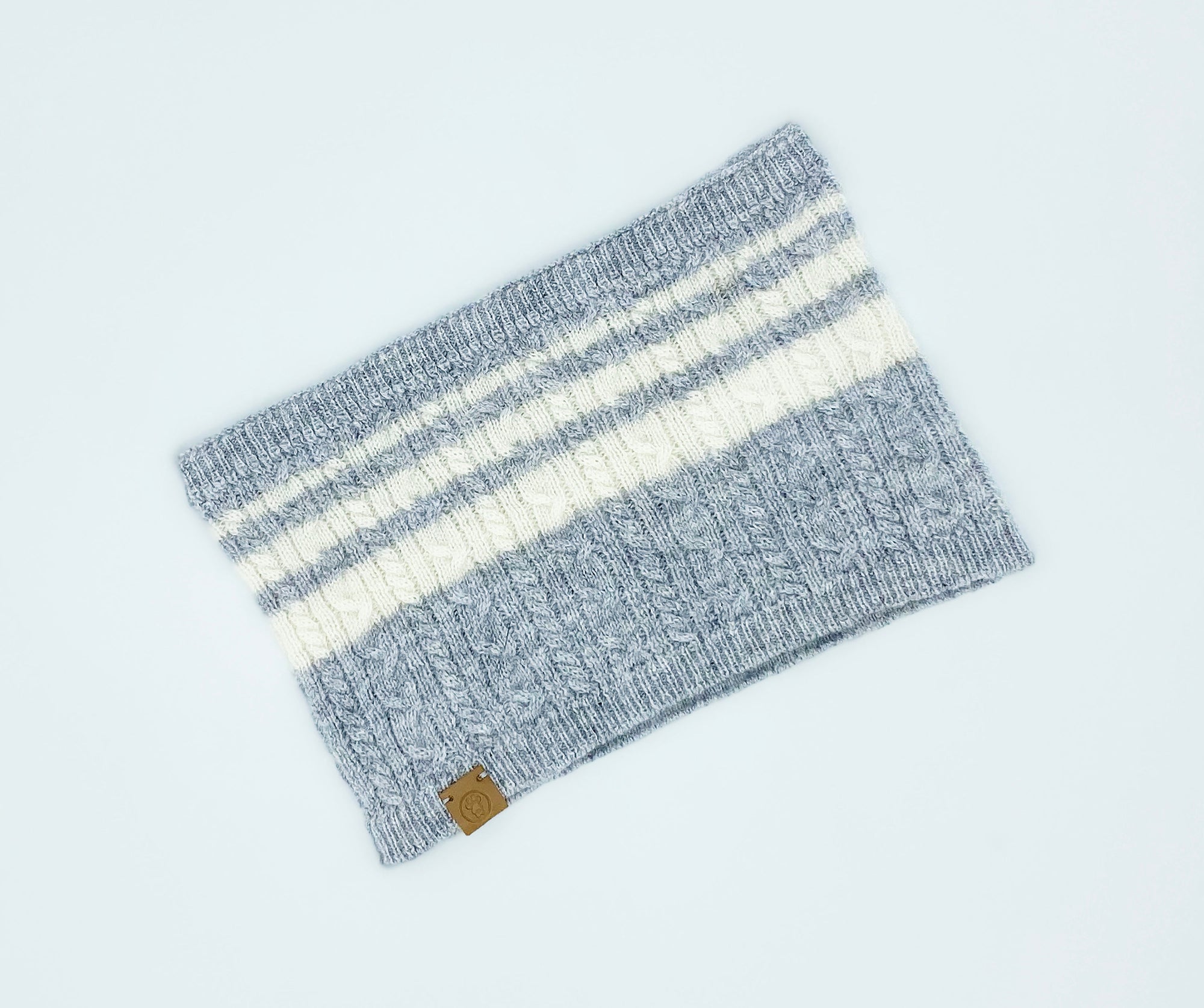 BESPOKE PAWS Cashmere Blend Scarf sets for Pets and their humans, Heather Grey - Wool Warm Winter Comfort BANDANA