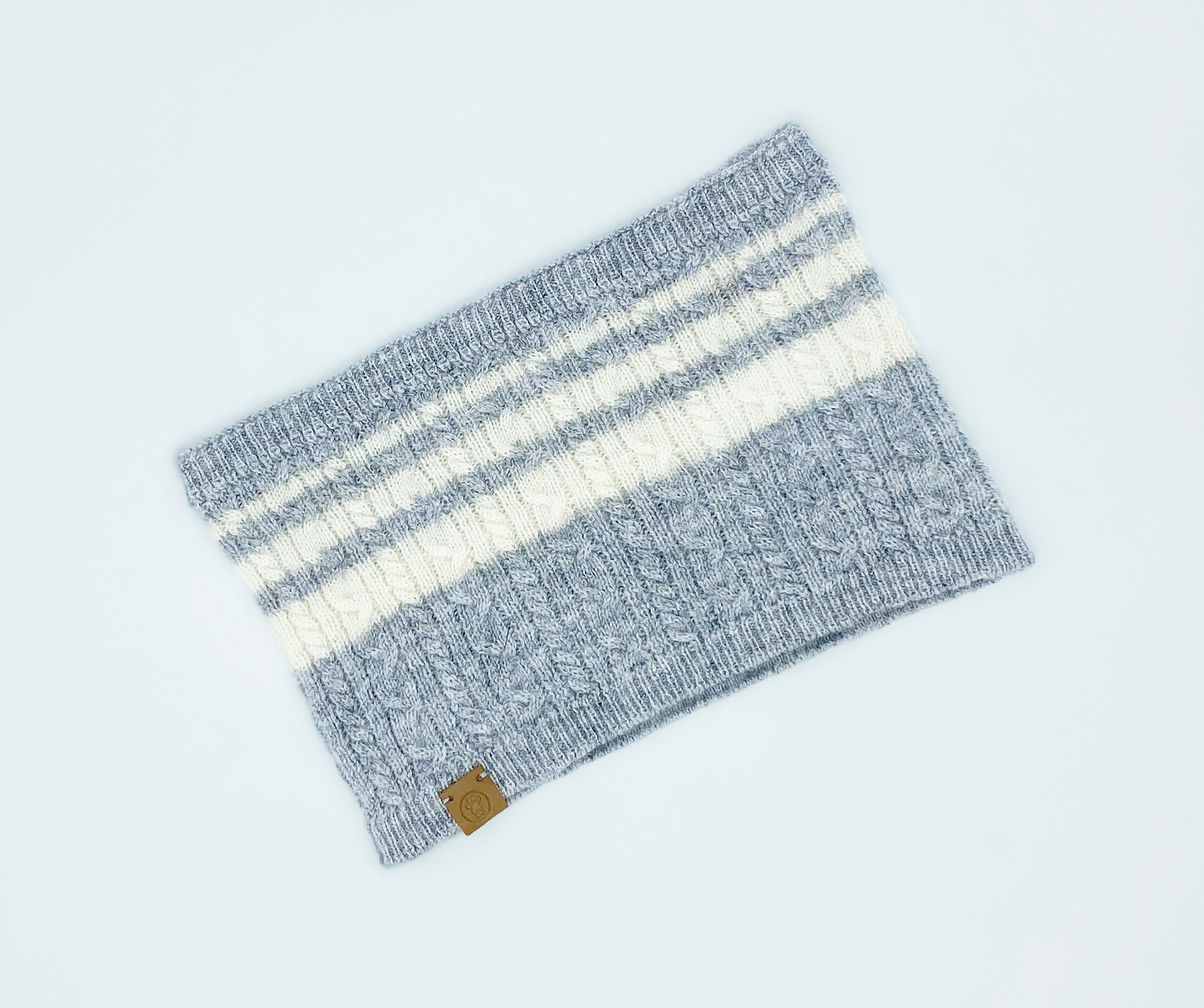 BESPOKE PAWS Cashmere Blend Scarf sets for Pets and their humans, Heather Grey - Wool Warm Winter Comfort BANDANA