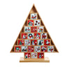 Kurt Adler 15-Inch Wooden Tree Advent Calendar