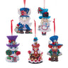 Kurt Adler Alice In Wonderland Wooden Character Ornaments 5-Piece Box Set