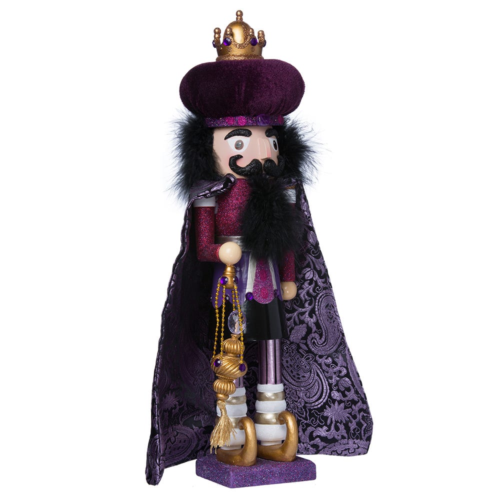 Kurt Adler 18-Inch Hollywood Purple King Nutcracker