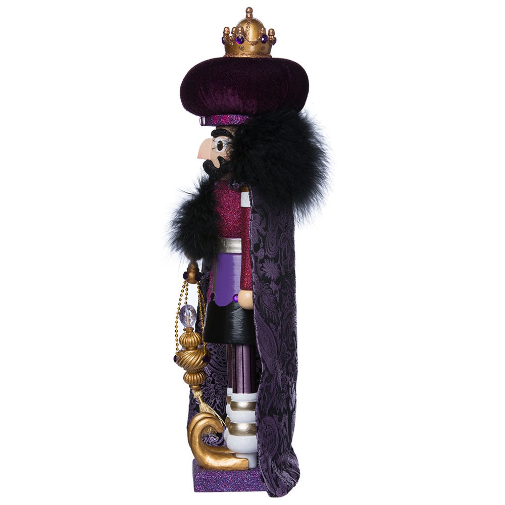 Kurt Adler 18-Inch Hollywood Purple King Nutcracker