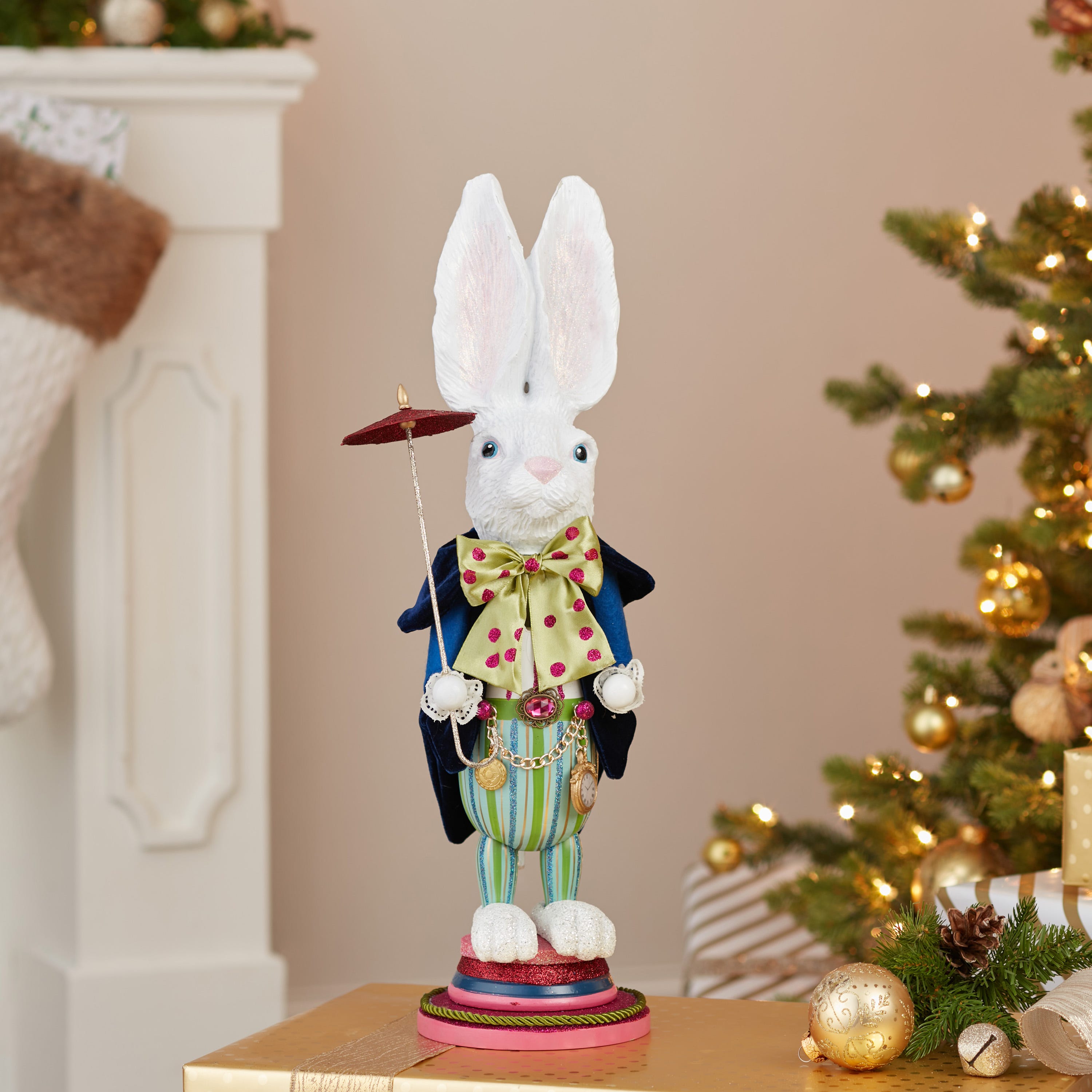 Kurt Adler 18-Inch Hollywood White Rabbit Nutcracker
