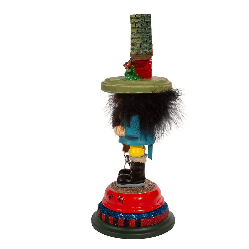 Kurt Adler 14-Inch Hollywood Dog House Hat Nutcracker