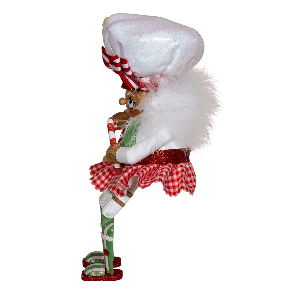 Kurt Adler 11-Inch Hollywood Nutcracker Gingerbread Baker Girl Shelf Sitter Nutcracker