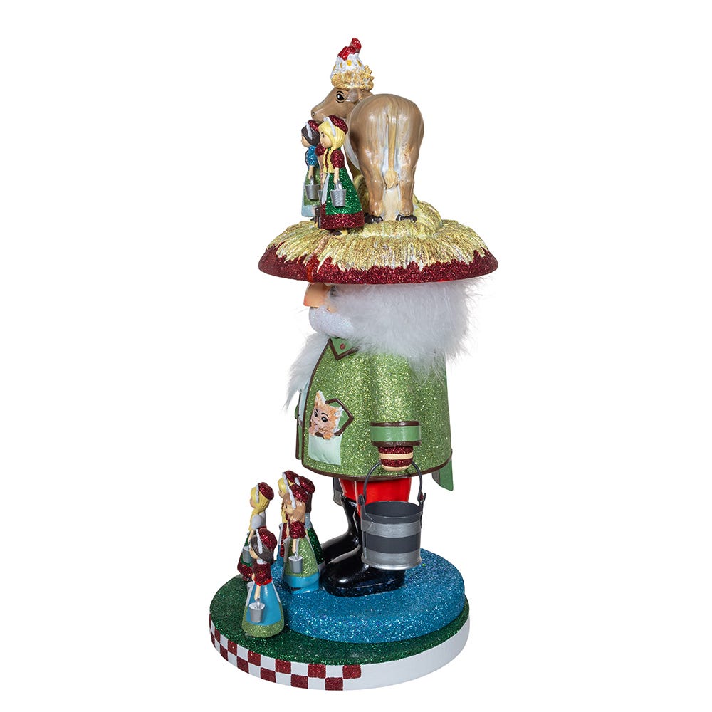 Kurt Adler 16.5-Inch Hollywood Nutcrackers 8 Maids A Milking Nutcracker