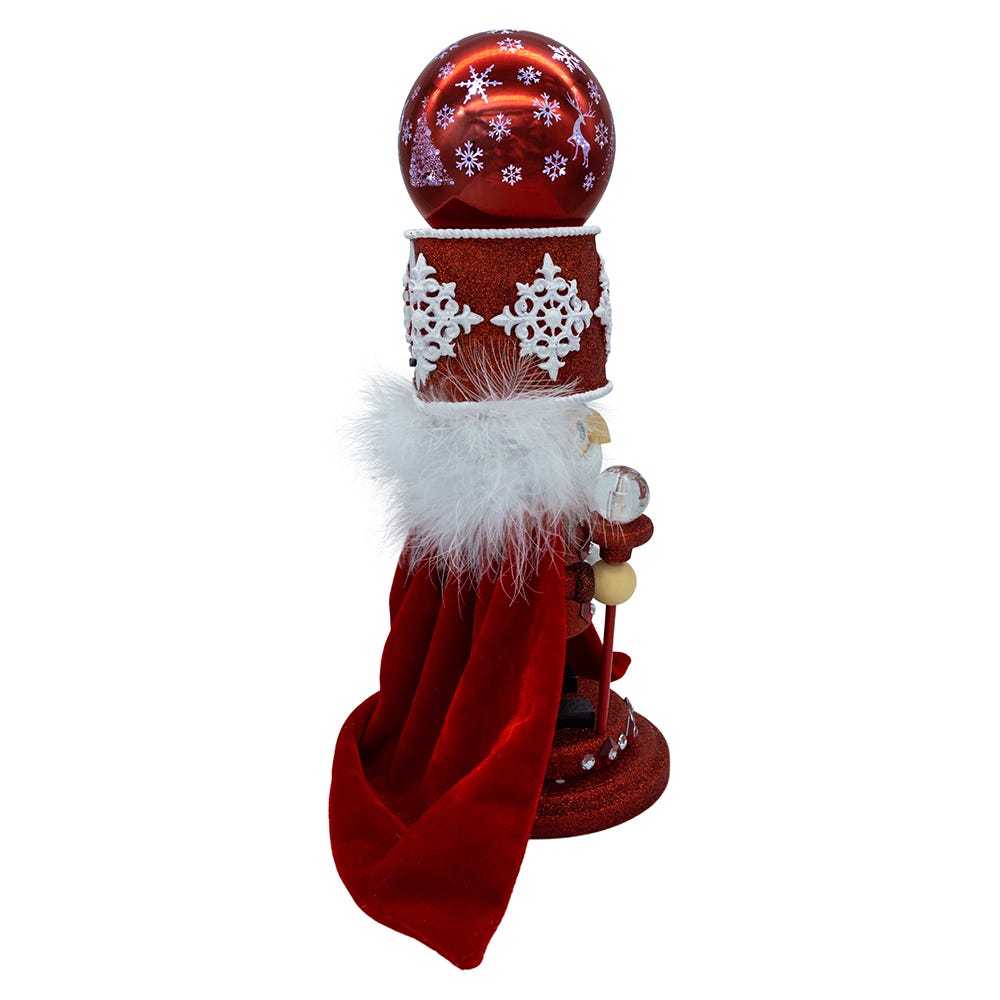Kurt Adler 14.5-Inch Hollywood Nutcrackers Musical Red Soldier With Water Globe Nutcracker