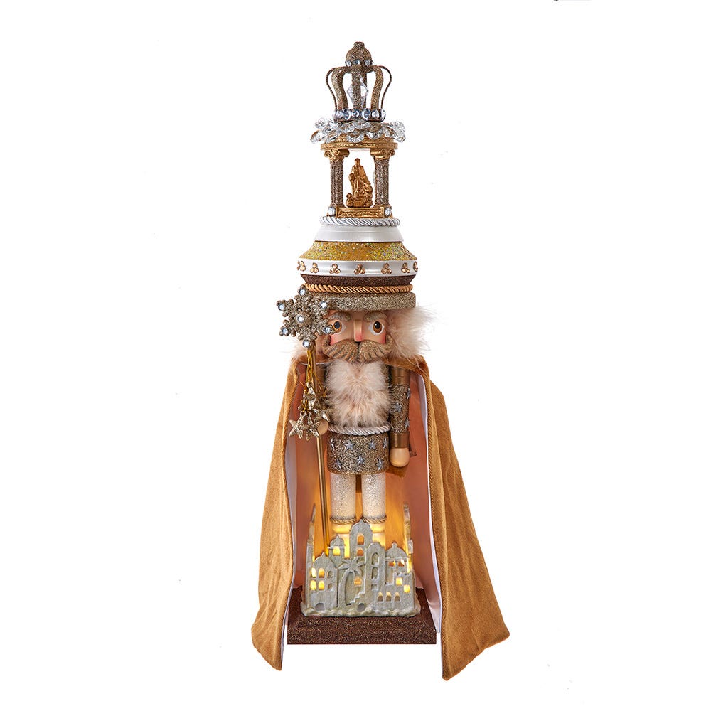 Kurt Adler Battery Operated 19.5-Inch Hollywood Nutcrackers Lighted O Holy Night Nutcracker