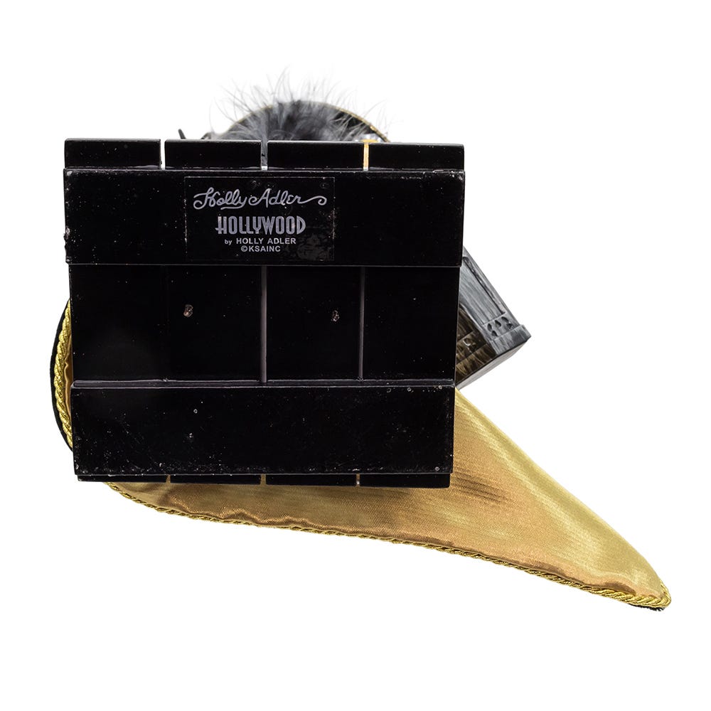 Kurt Adler 18-Inch Hollywood Nutcrackers Black and Gold Wizard Nutcracker