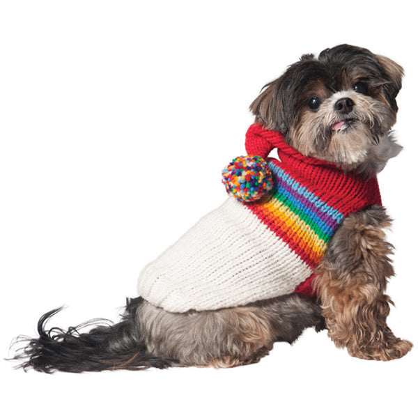 Chilly Dog Vintage Ski Hoodie Dog Sweater