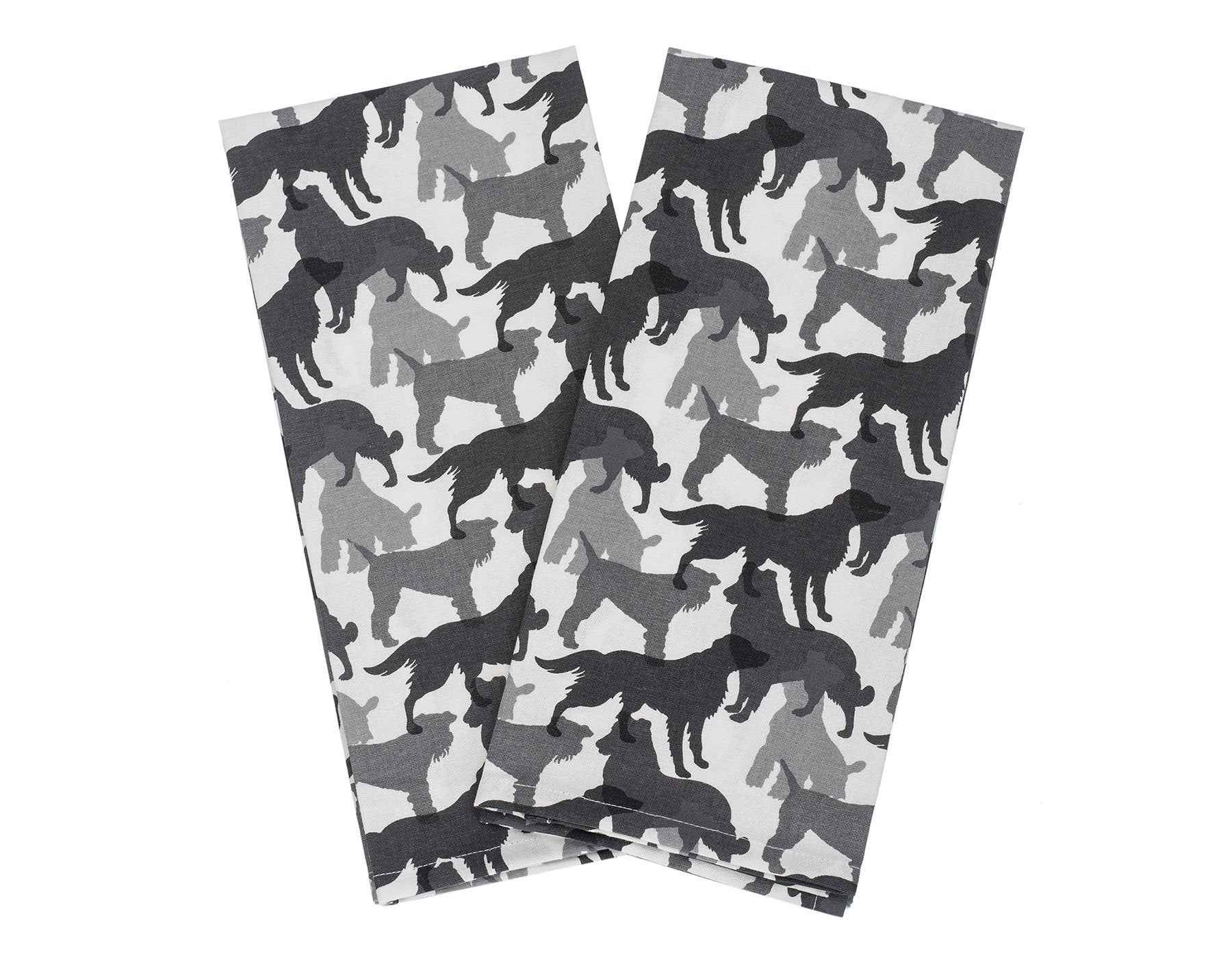 Shades of Gray Kitchen Towel Set