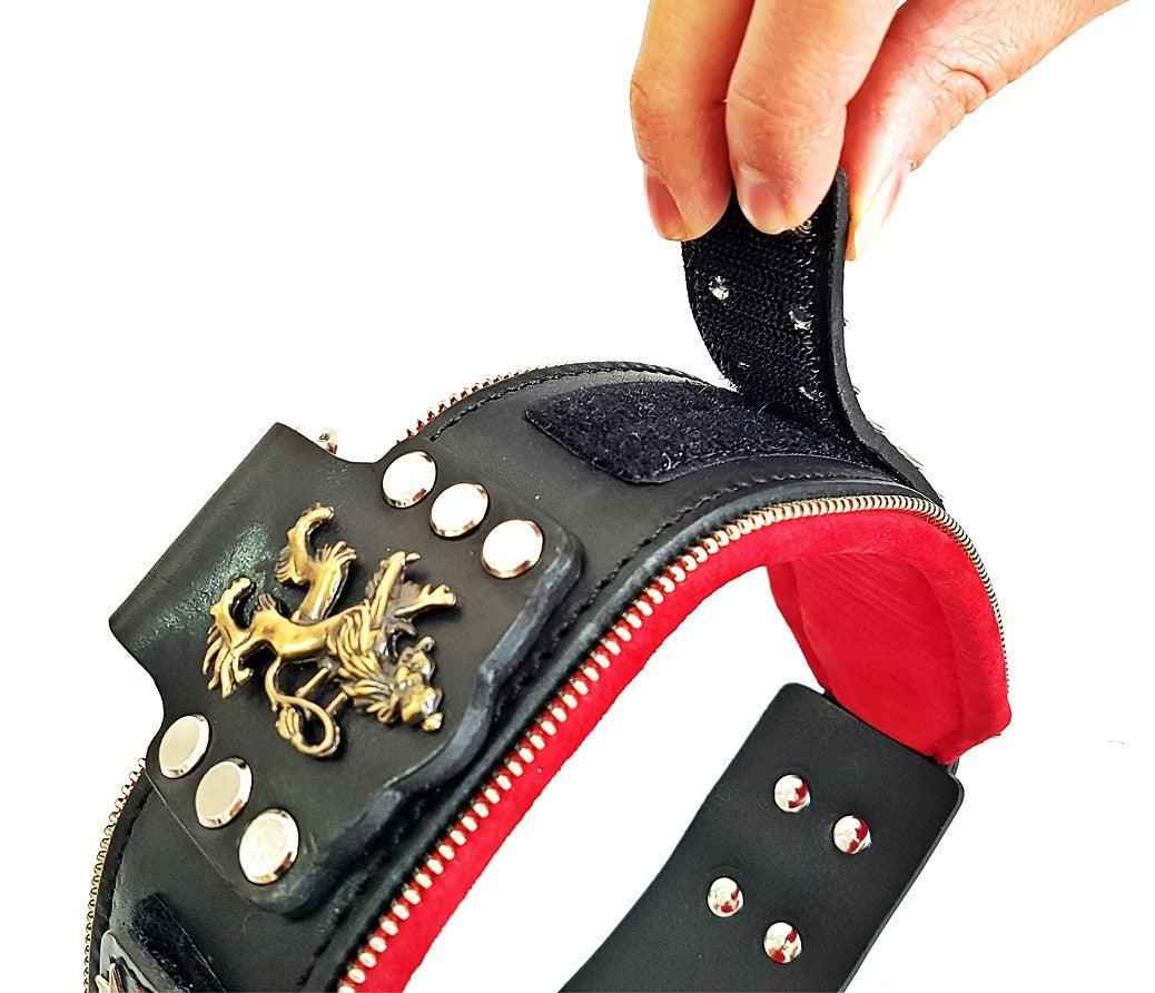 Bestia Unique General Leather Large Breed Dog Collar