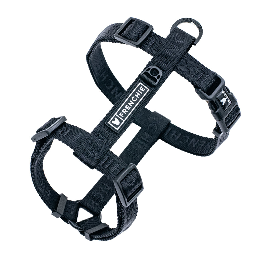 Frenchie Strap Harness - Solid Black