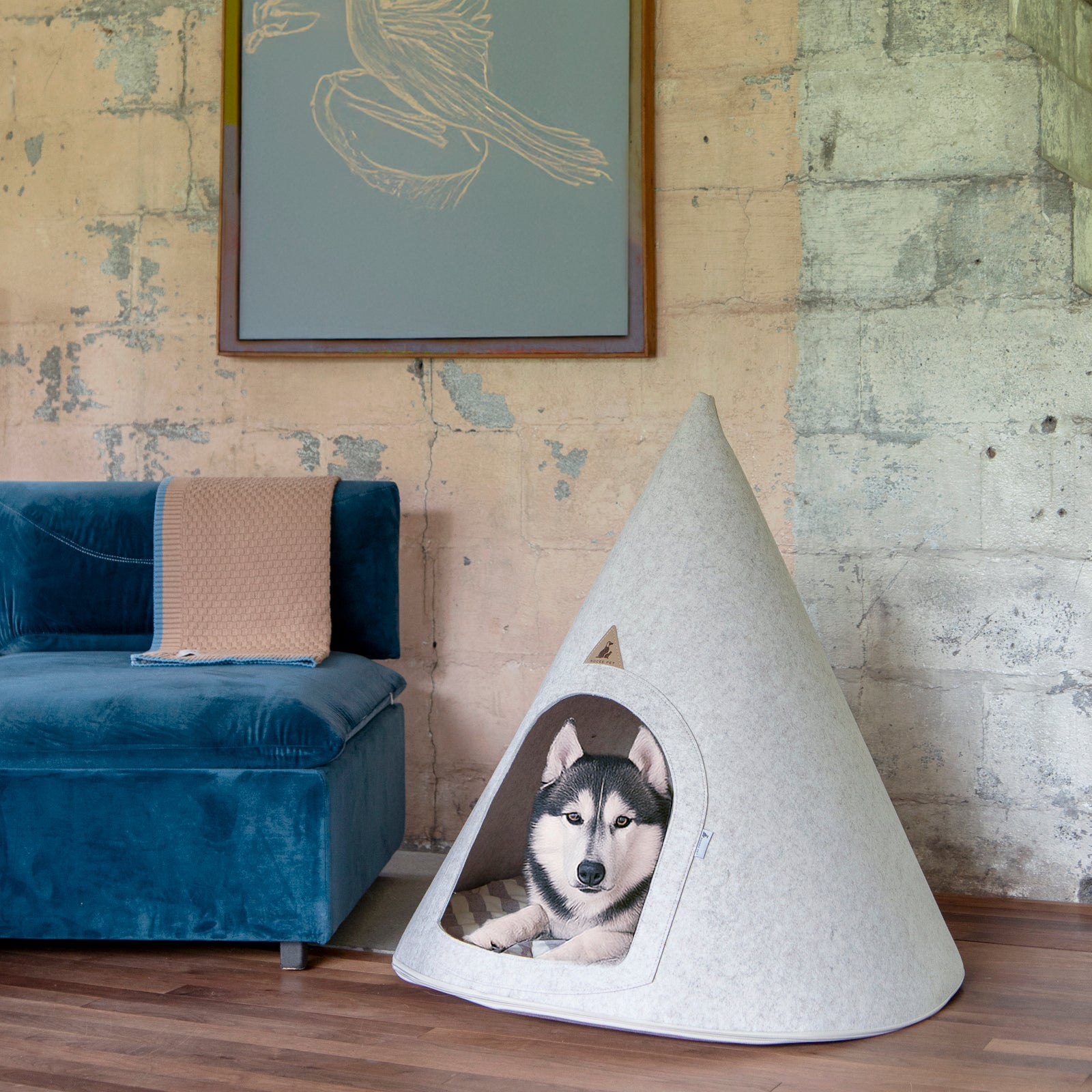 Nooee Pet Cave Harry (XXL);Cream