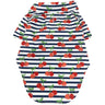 Hawaiian Camp Dog Shirt - Cherry Stripe