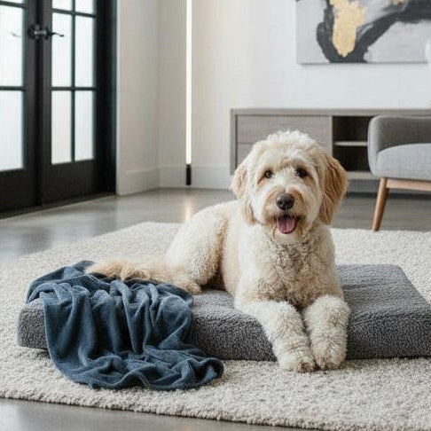 Deluxe Memory Foam Dog Bed 
