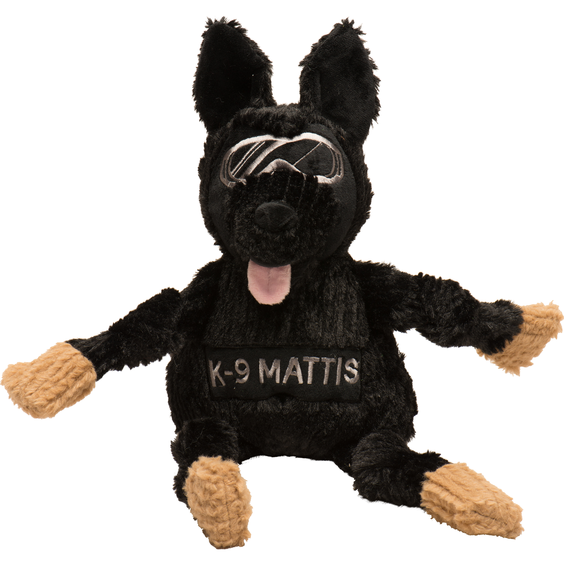 HuggleCauseTM, Project K-9 Hero, K-9 Mattis Knottie Plush Dog Toy, Large