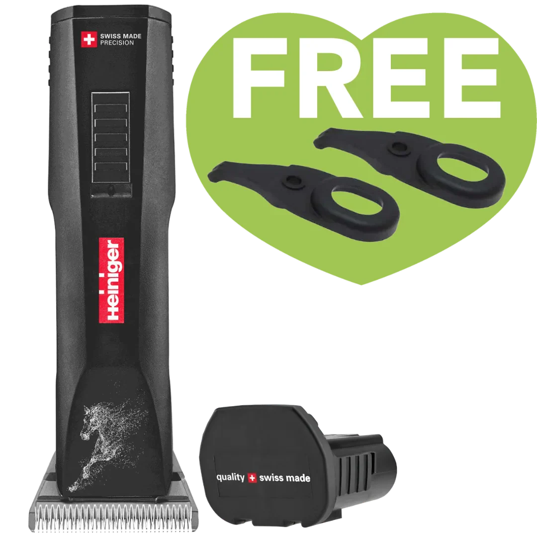 Horse Saphir Cordless Clipper One Battery with 2 Free Drives by Heiniger
