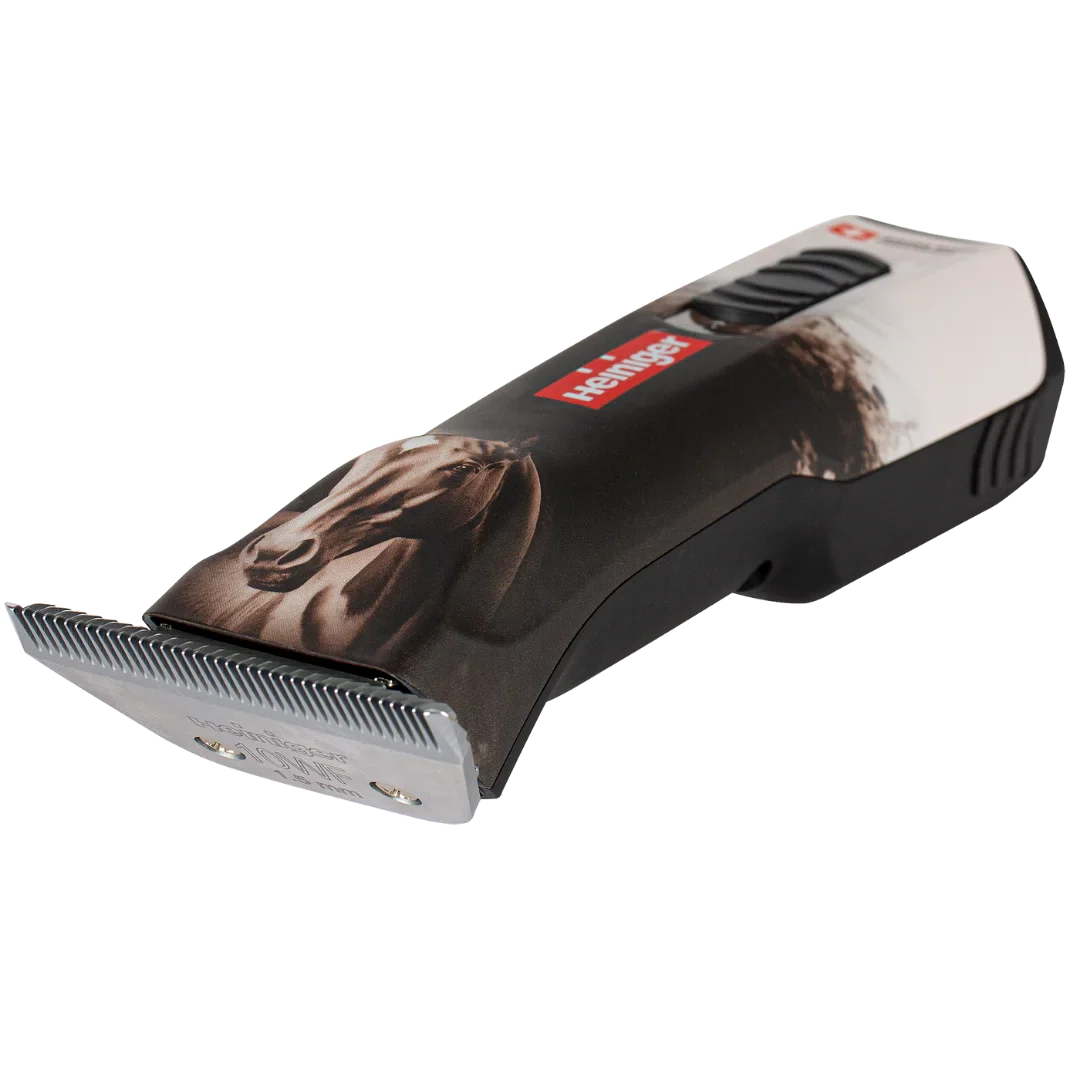 Opal Horse Design Cordless Clipper with Two Batteries with Free Grip by Heiniger
