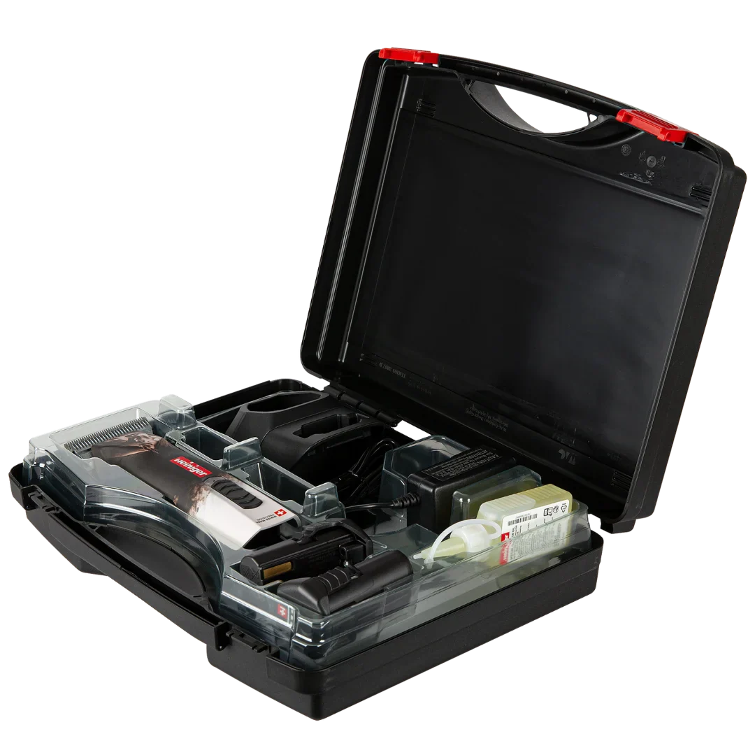 Opal Horse Design Cordless Clipper with Two Batteries with 2 Free Drives by Heiniger