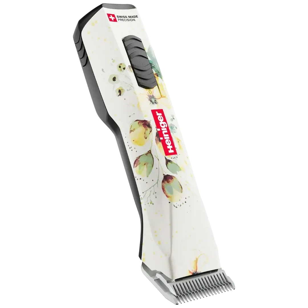 Heiniger Opal White Floral Cordless Clipper with One Battery