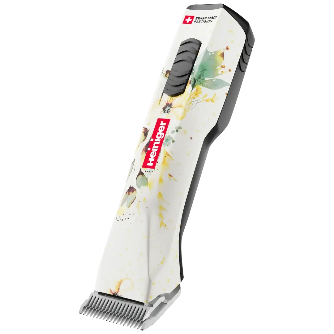 Heiniger Opal White Floral Cordless Clipper with One Battery