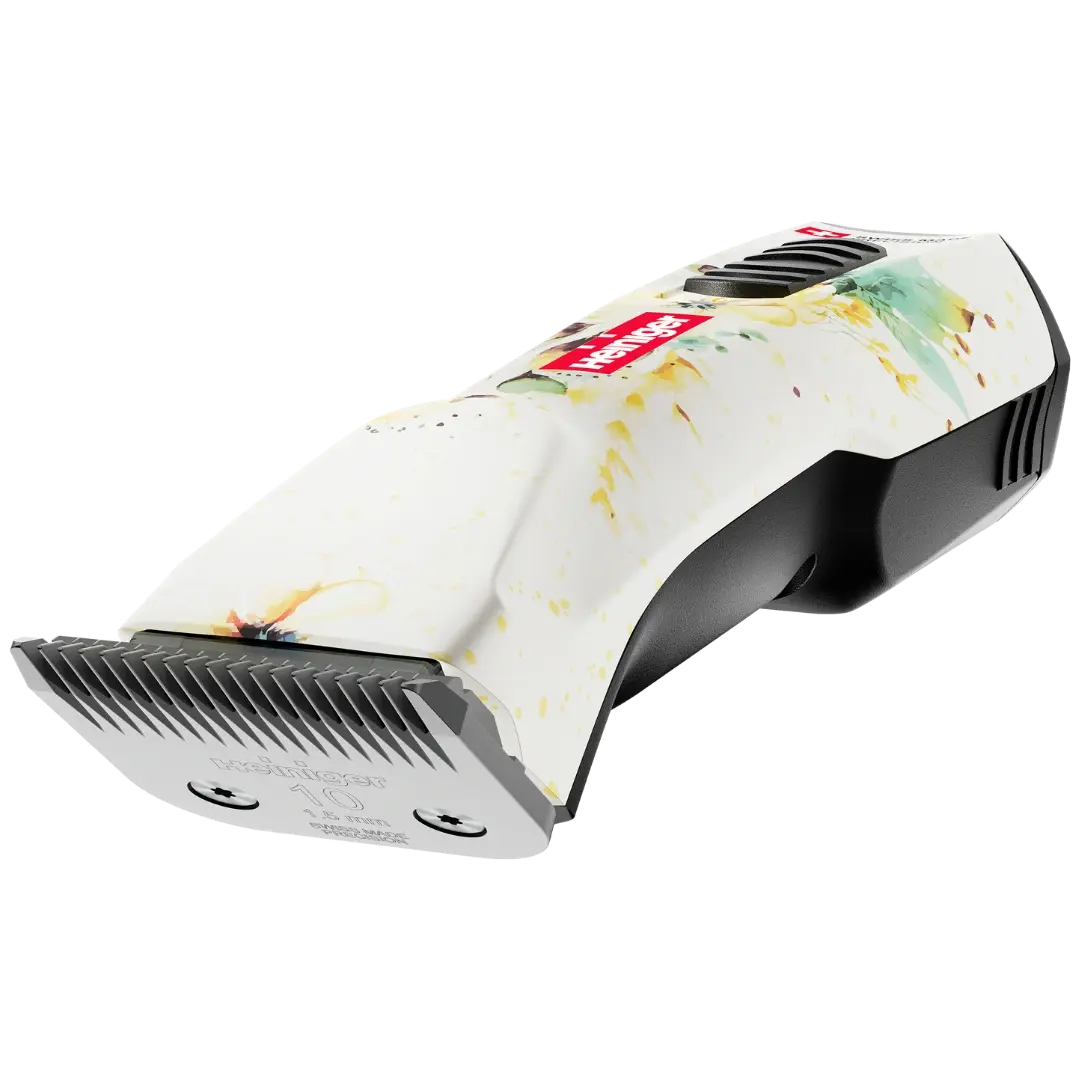 Heiniger Opal White Floral Cordless Clipper with One Battery