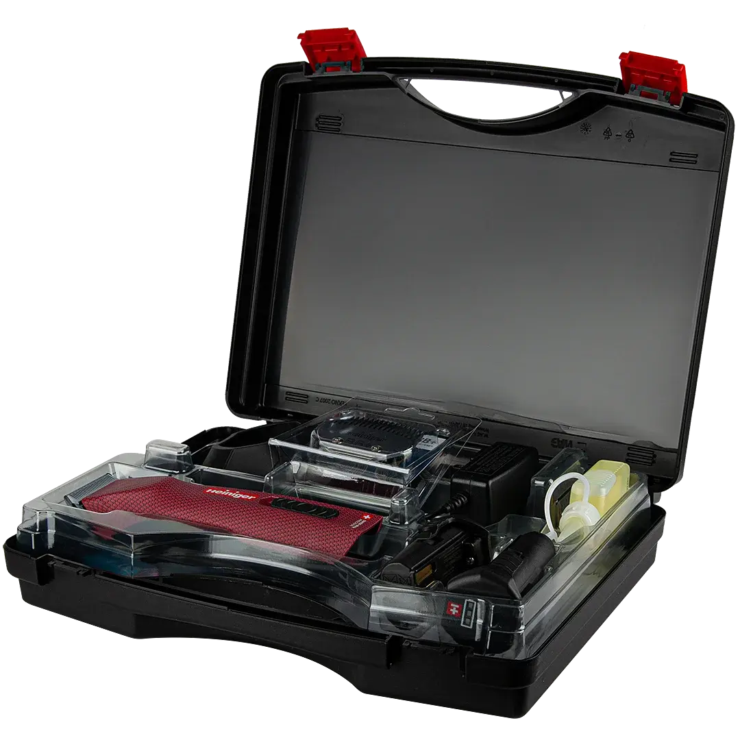 Opal Xtend Vet Edition Cordless Clipper with 40 blade and 2 Batteries with 2 Free Drives by Heiniger