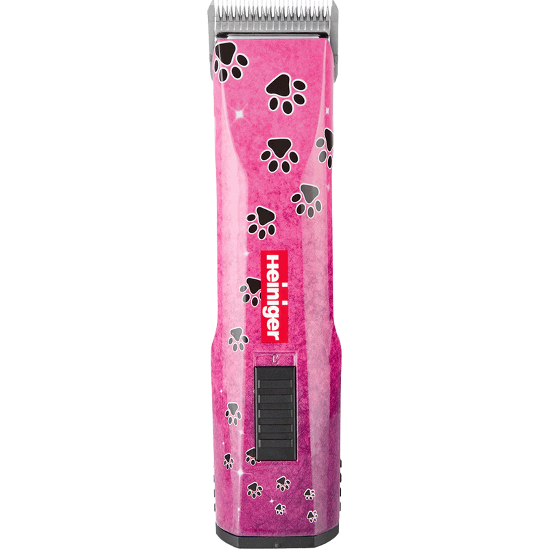 Pink Paws Saphir Cordless Clipper Two Batteries with 2 Free Drives by Heiniger