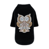 Hello Doggie Night Owl Faux Fur Black Dog Sweater