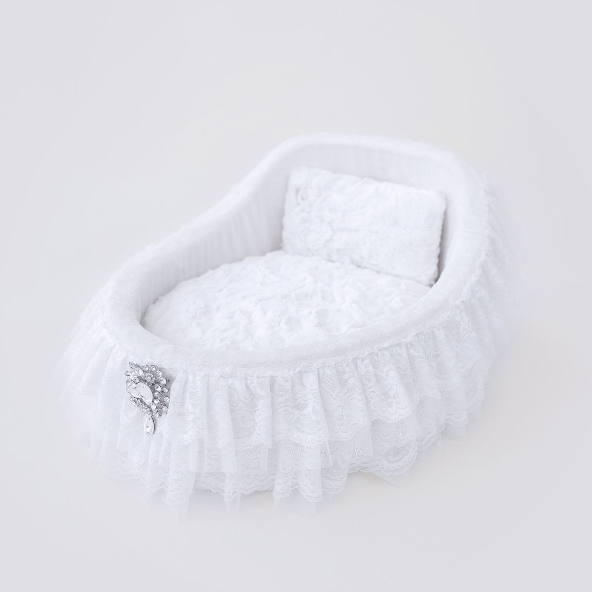 Hello Doggie Crib Crystal Baby Doll Pink Dog Bed