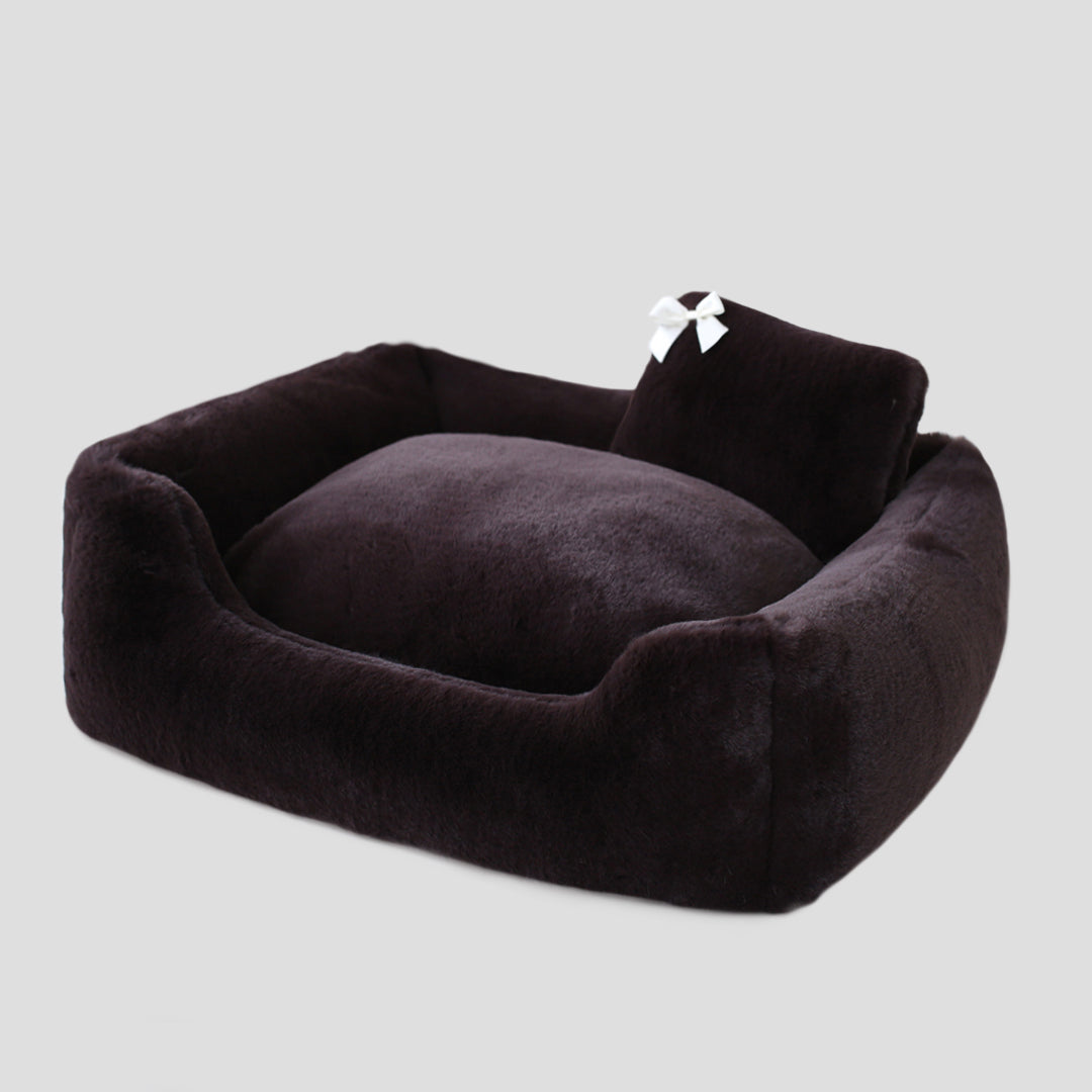 Hello Doggie the Divine Black Dog Bed