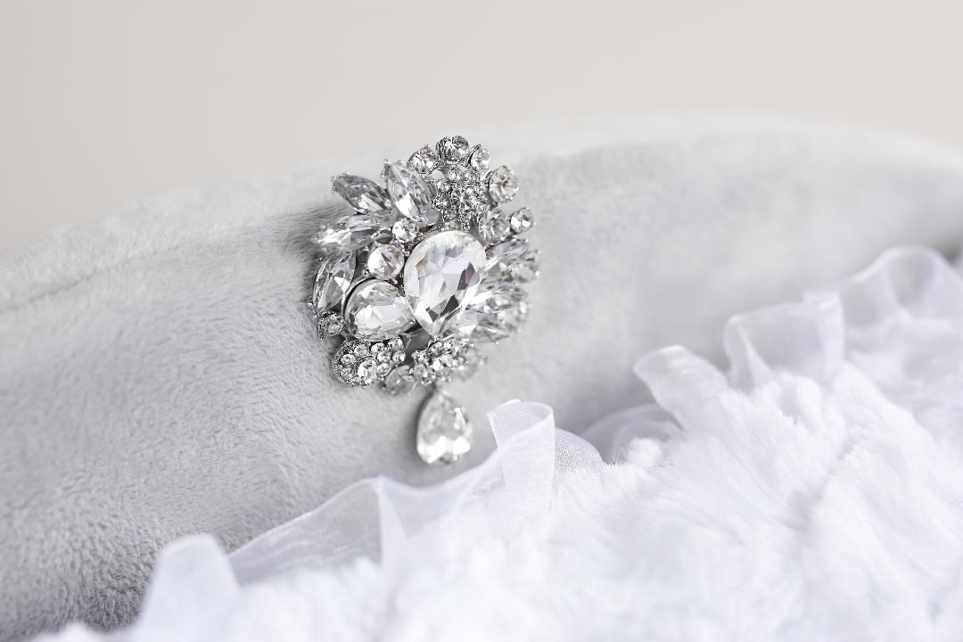 Hello Doggie Enchanted Nights Satin Crystal Sterling Silver Dog Bed