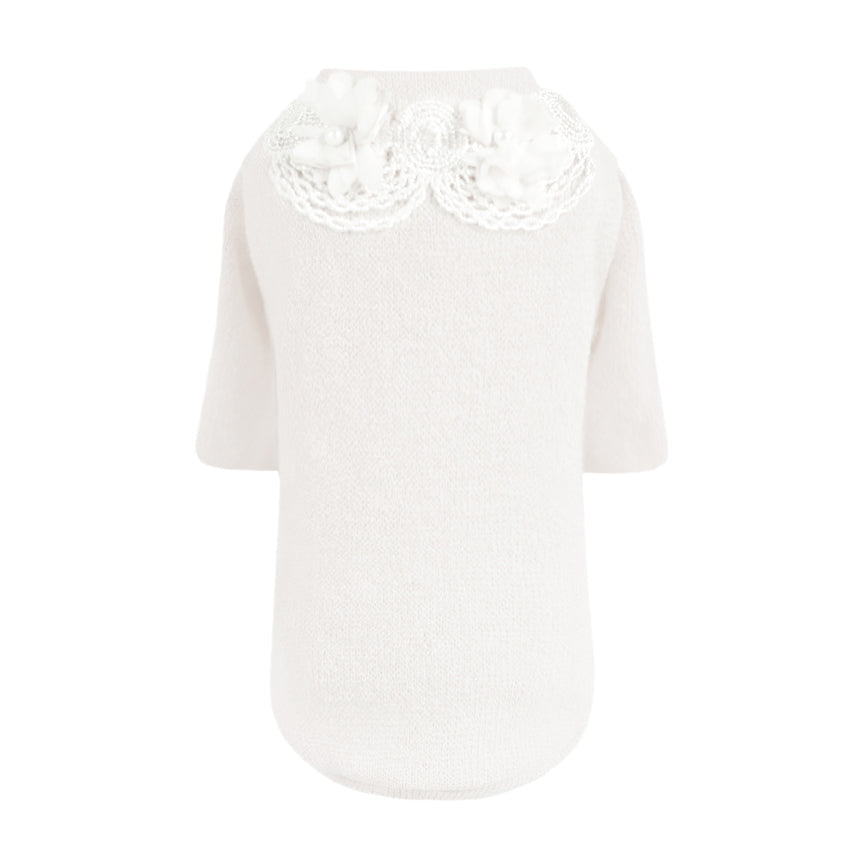 Hello Doggie Sweet Magnolia Cream Dog Sweater