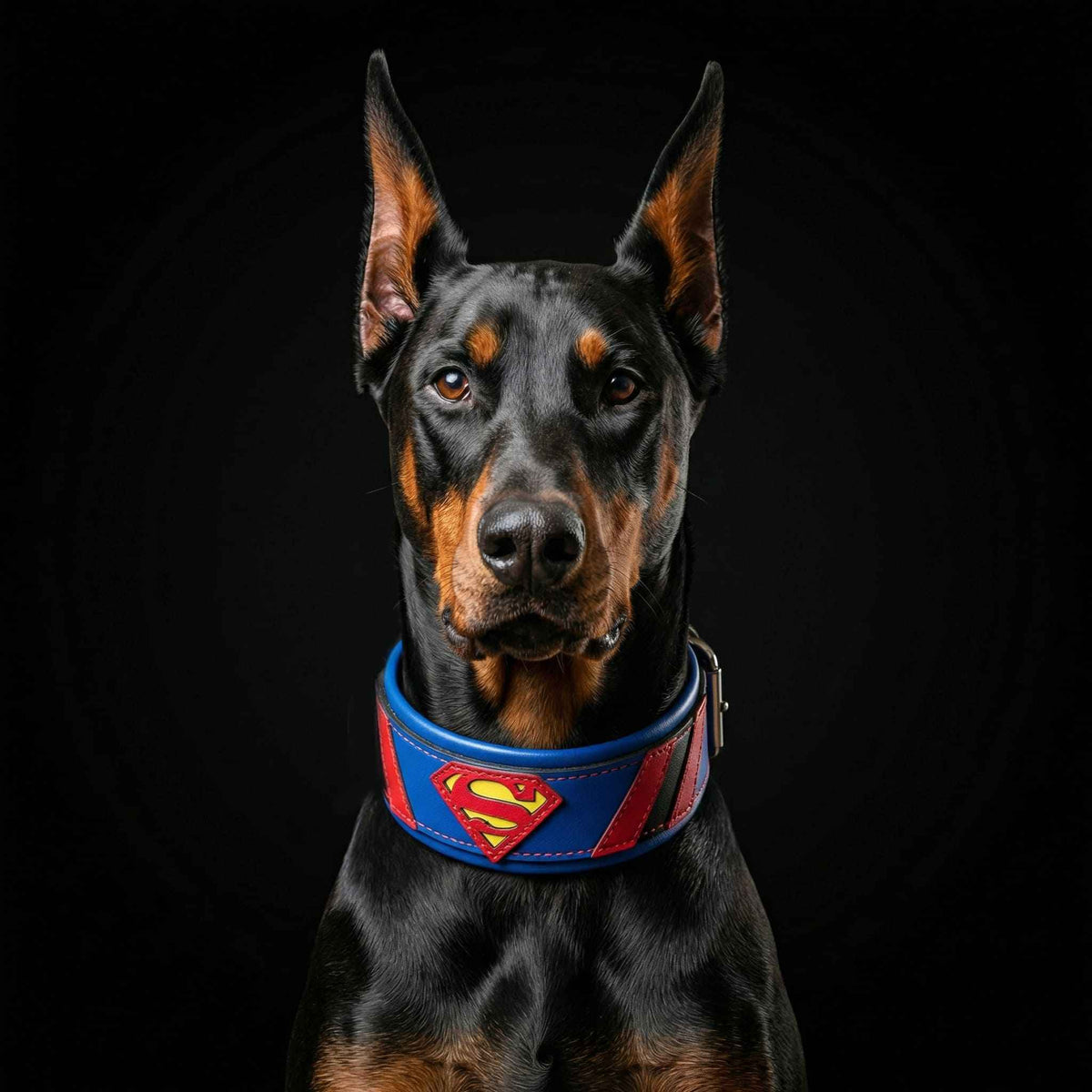 Bestia Superdog Leather Dog Collar