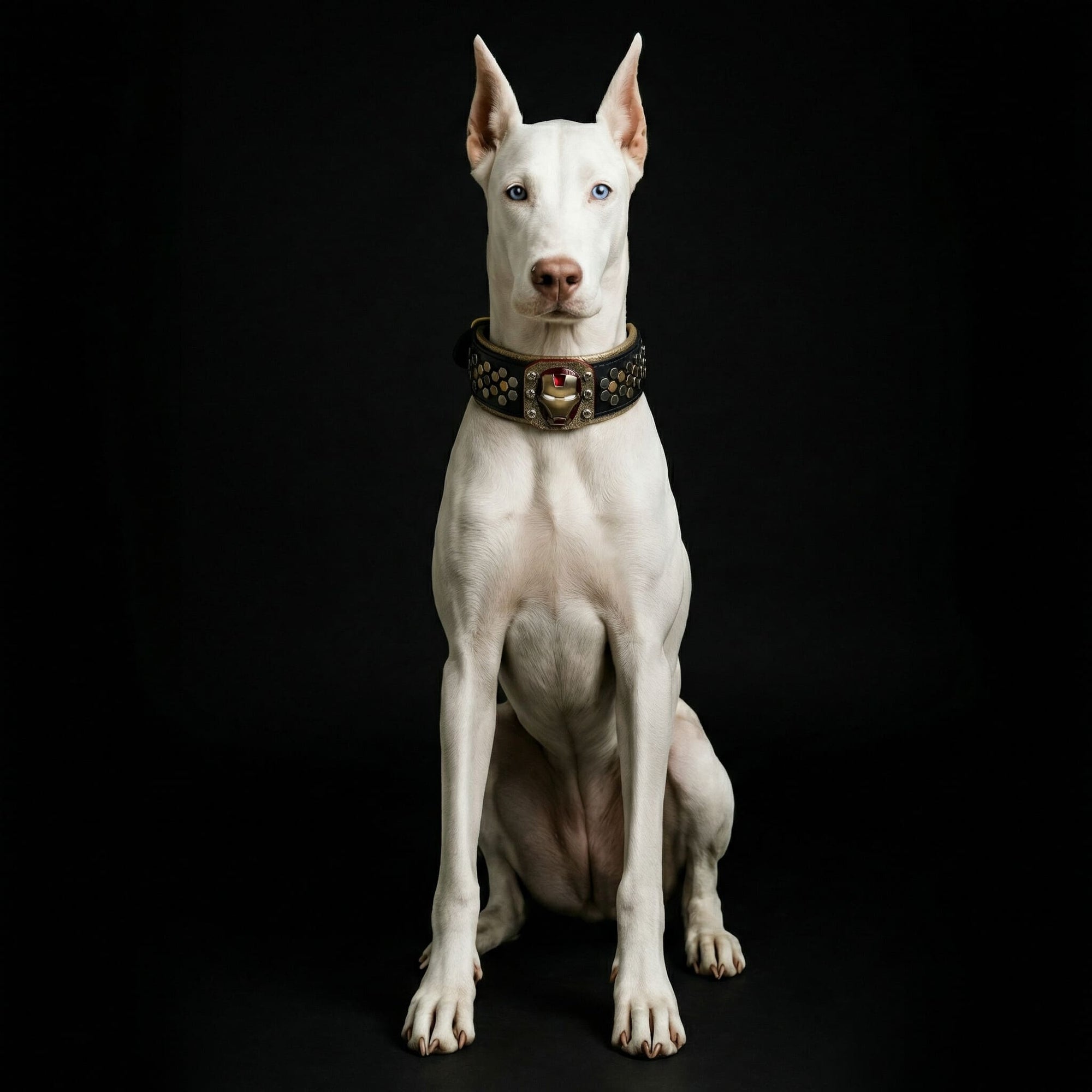 Bestia Irondog Leather Dog Collar