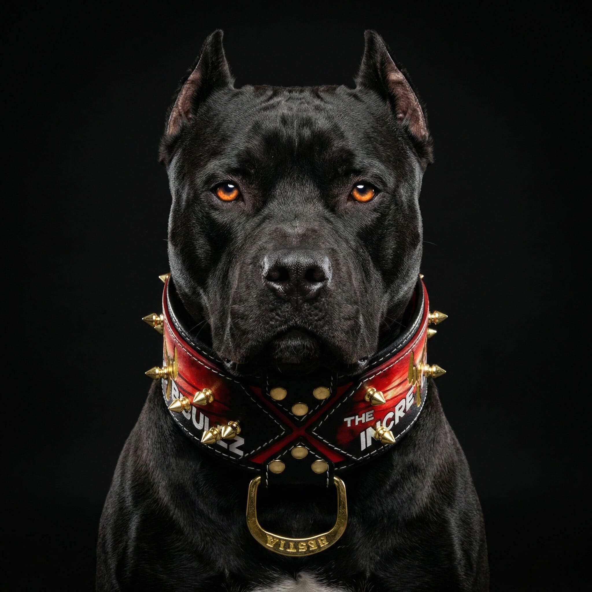 Bestia Dog Gear Genuine Leather Dog Collar 