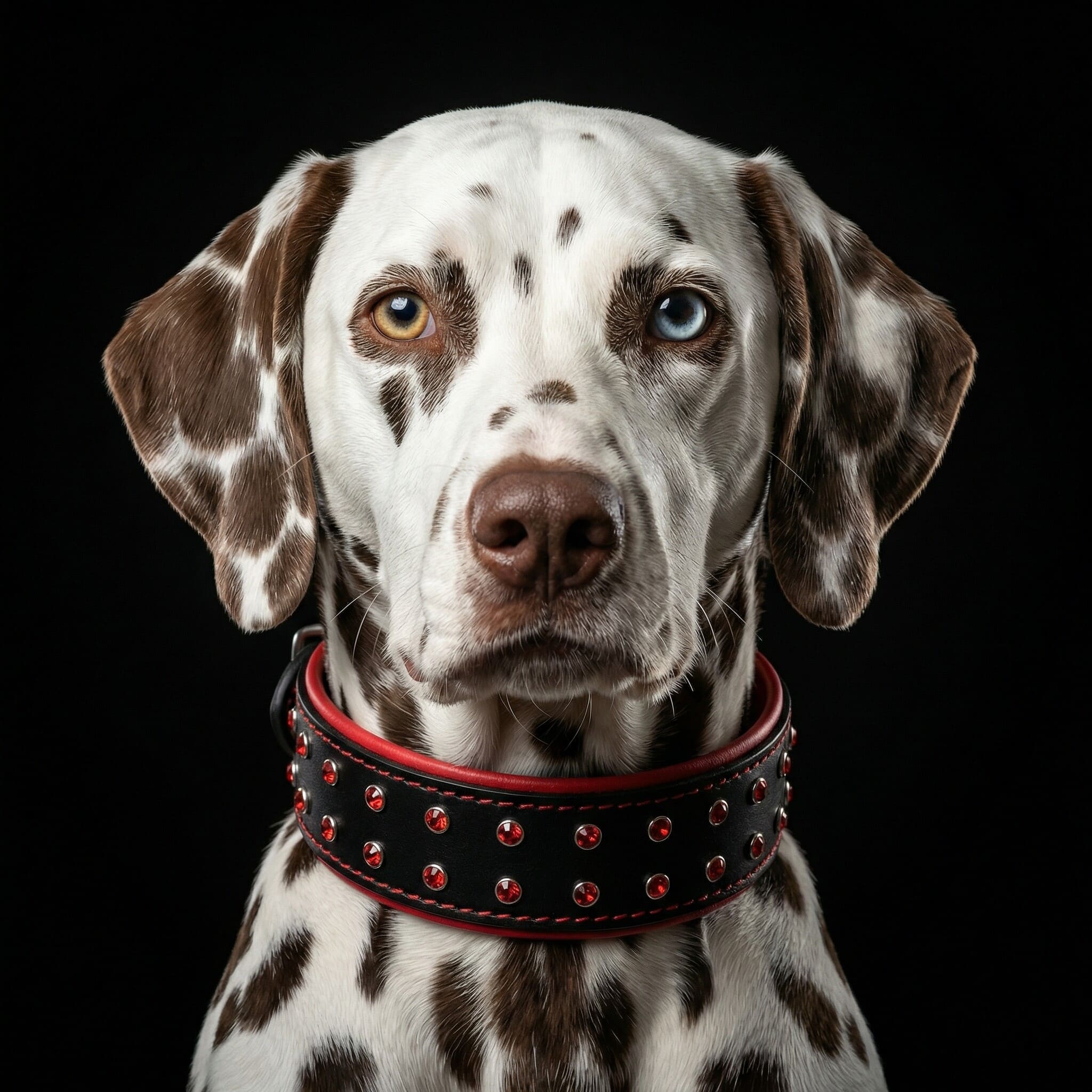 Bestia Dog Gear Genuine Leather Dog Collar - Green 