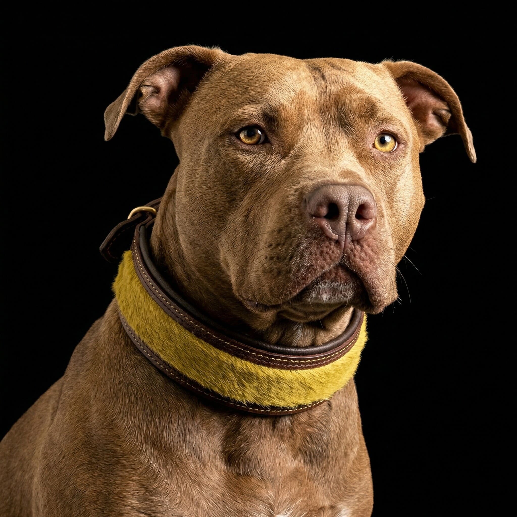 Bestia Dog Gear Genuine Leather Dog Collar 