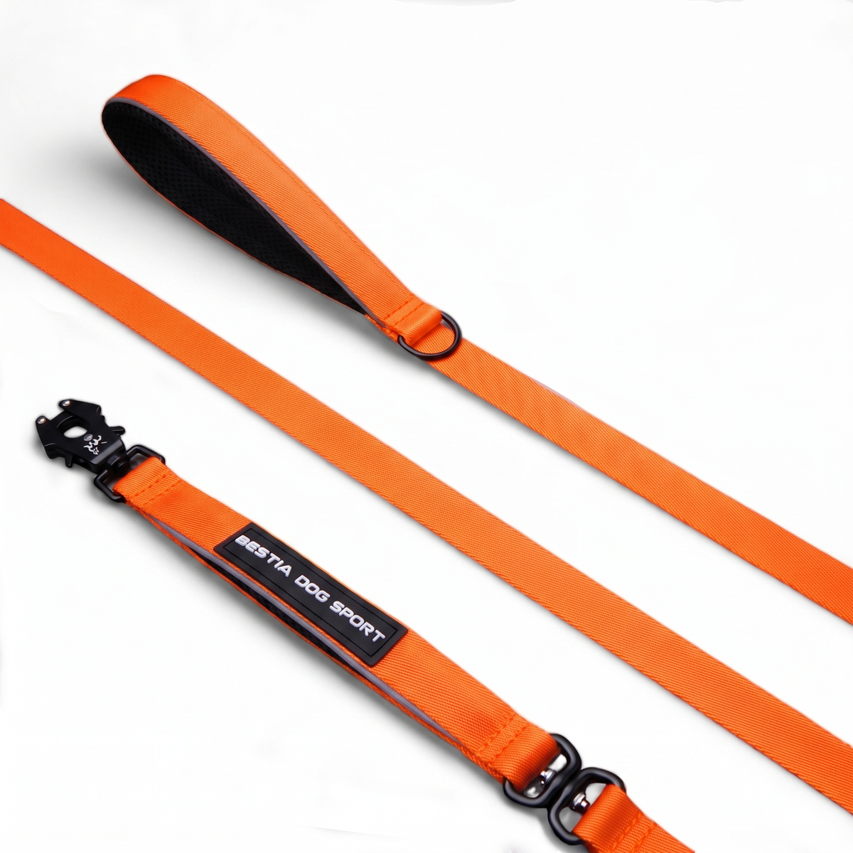 Bestia Dog Sport Nylon Dog Collar - Black