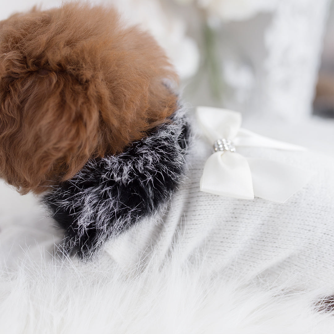 Hello Doggie High Society Wool Cream Dog Sweater