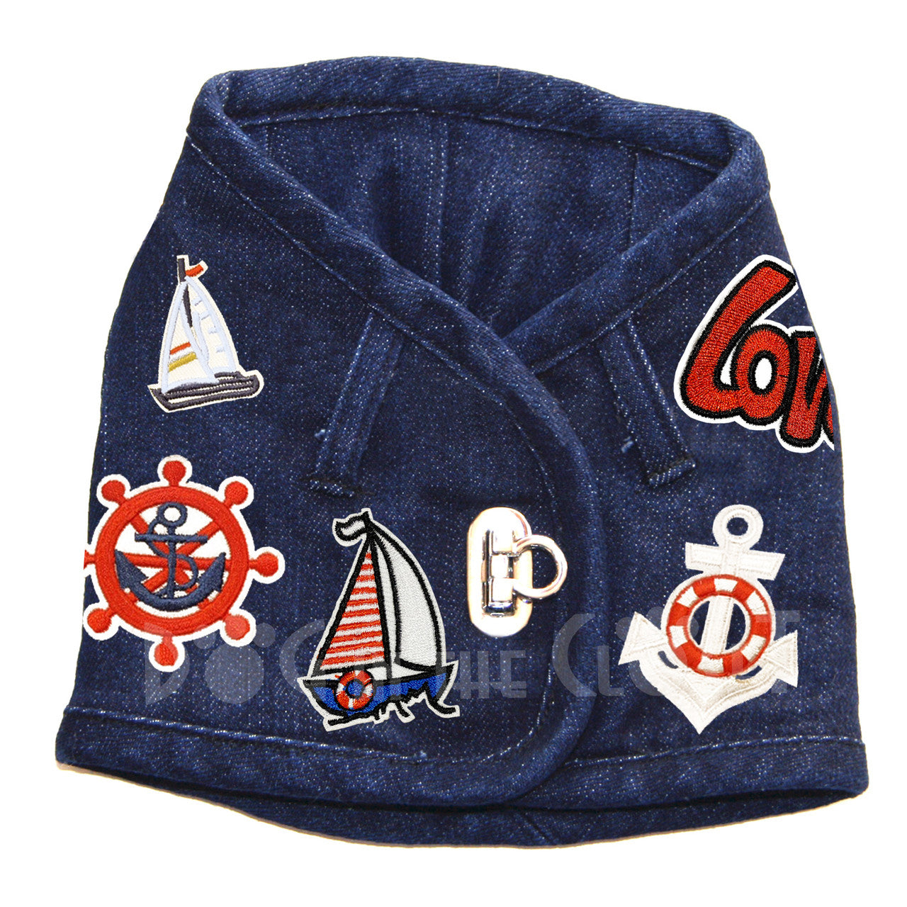 Ships Away Denim Harness Vest