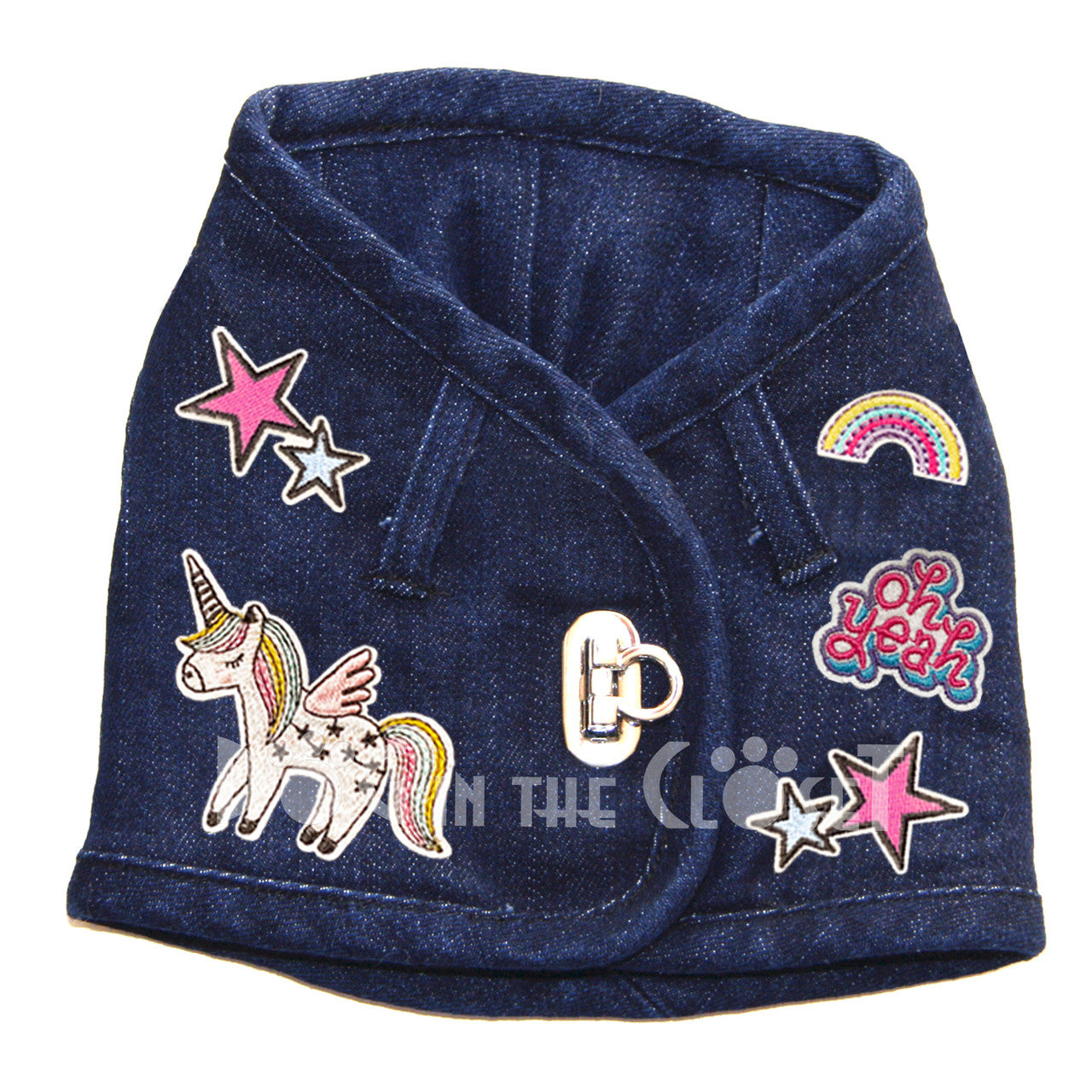 Oh Yeah Unicorn Denim Harness Vest