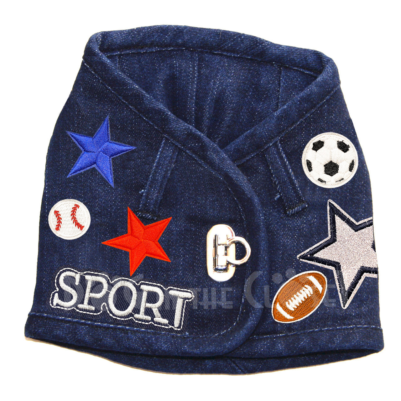 The Basic Hollywood Denim Harness Vest (Collars & Patches Sold Separately)