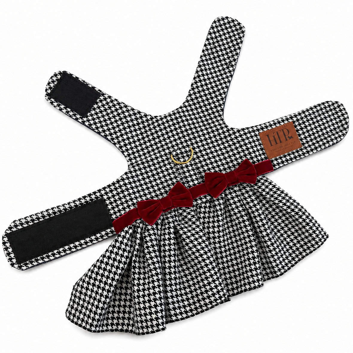 Heads or Tails Pup Houndstooth Dog Dress