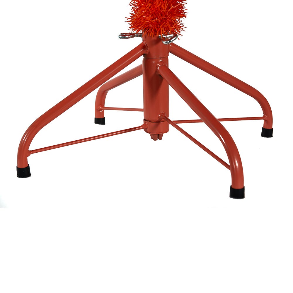 Kurt Adler 6 Foot Pre-Lit Orange Slim Tree