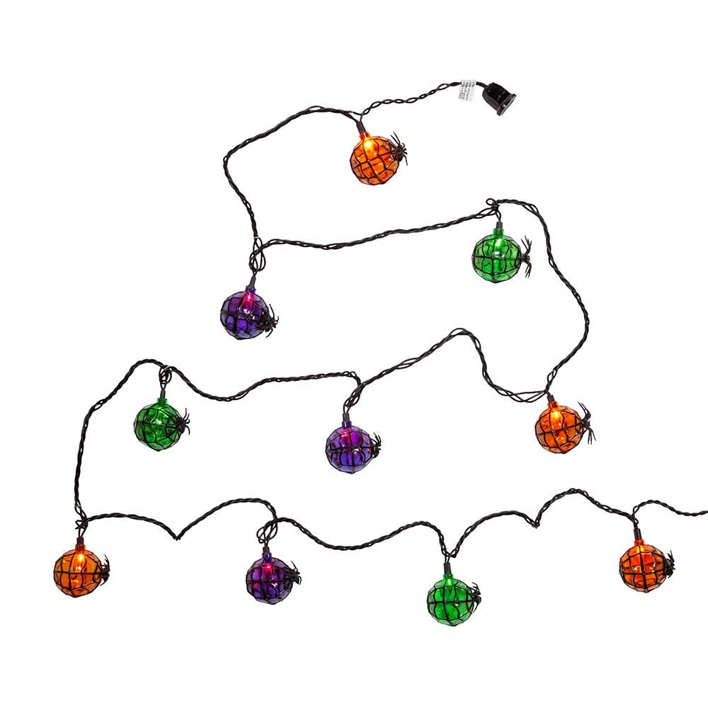 Kurt Adler UL 10-Light Multi-Color Spider Light Set