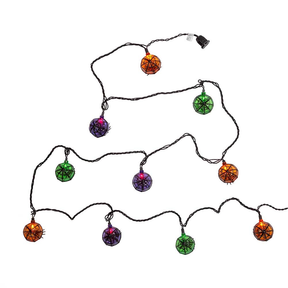 Kurt Adler UL 10-Light Multi-Color Spider Light Set